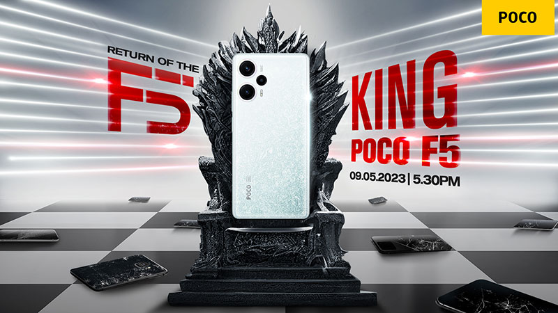 официальна презентация Poco F5 Pro и Poco F5 состоится 9 мая